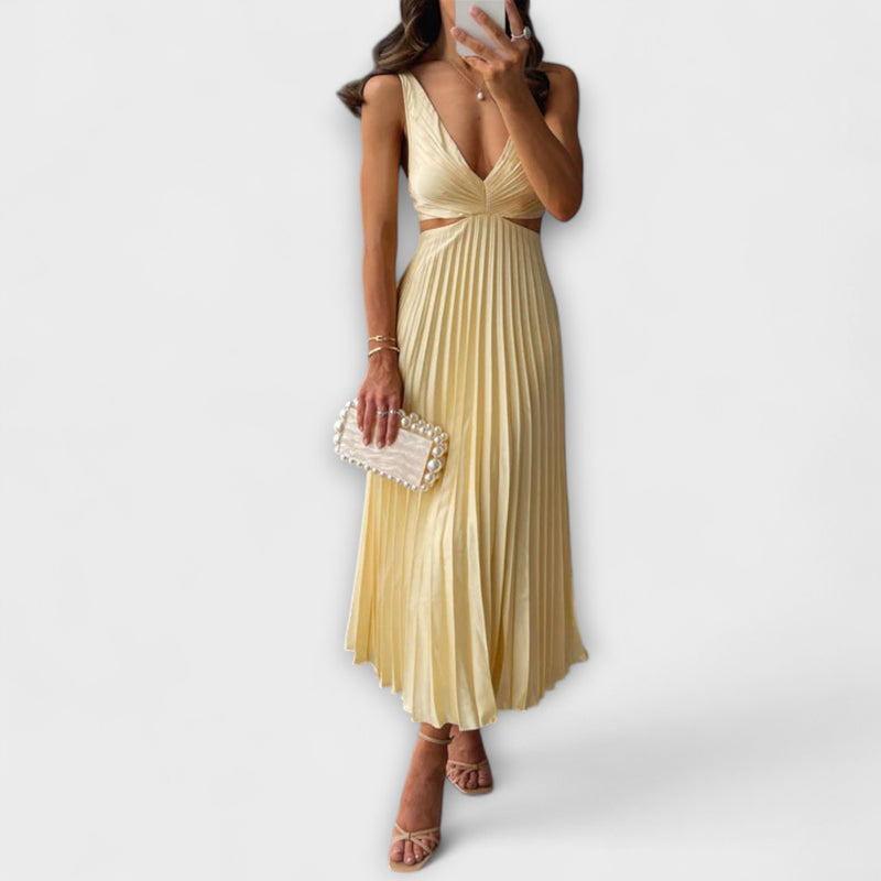 Lara – Elegantes plissiertes Abendkleid