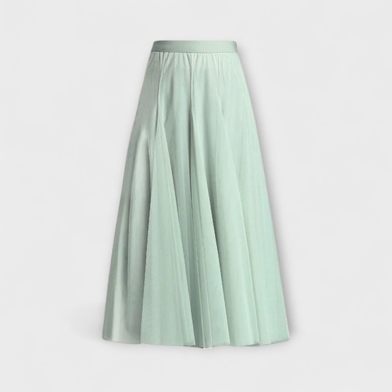 Lucia – Plissierter Mesh-Midirock