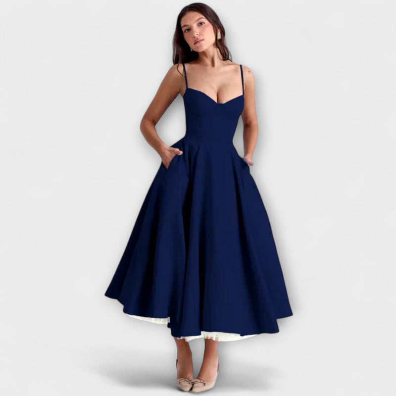 Elisa – Geblümtes Midikleid