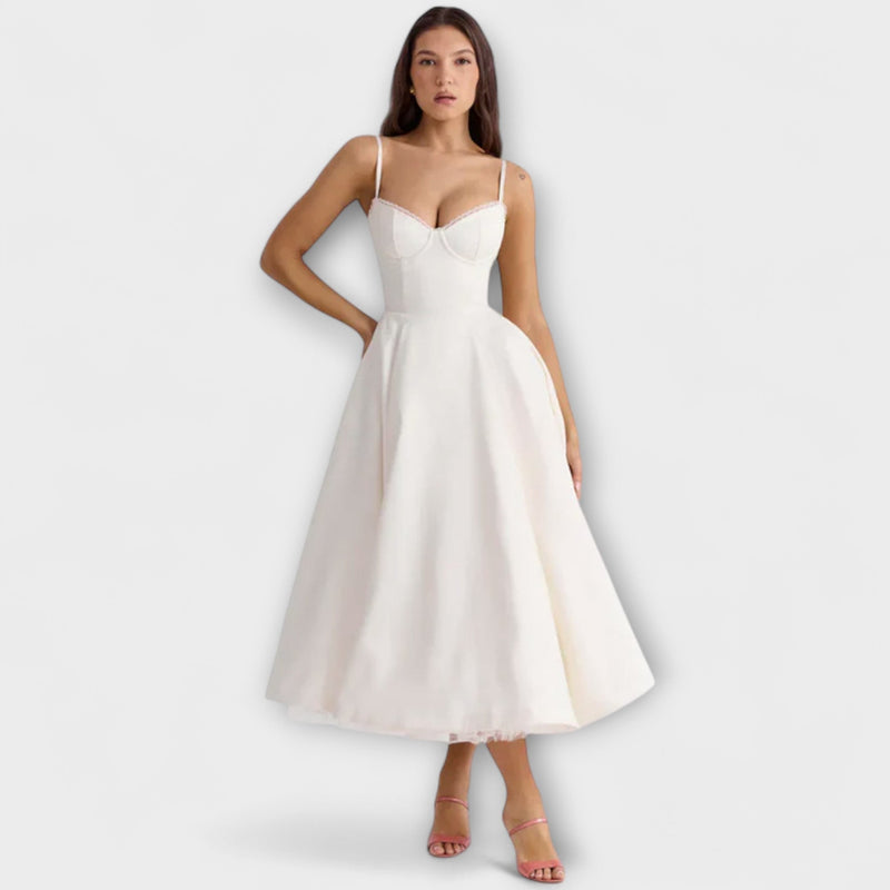 Elisa – Geblümtes Midikleid