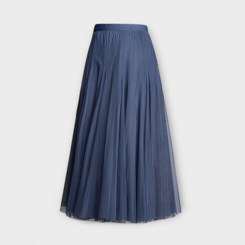 Lucia – Plissierter Mesh-Midirock