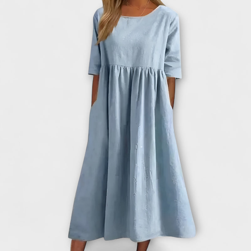 Aria – Locker geschnittenes Baumwollkleid