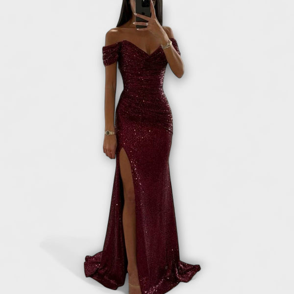 Agnese – Schulterfreies Sommer-Abendkleid