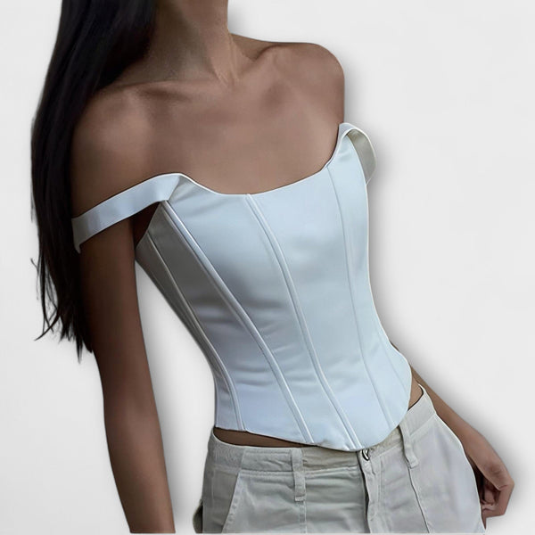 Elena – Schnür-Crop-Corsagen-Top