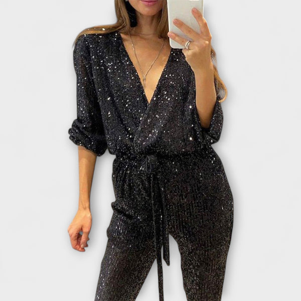 Eva – Glitzernder Jumpsuit