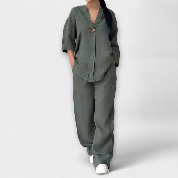 Cristina – Damen-Leinen-Set