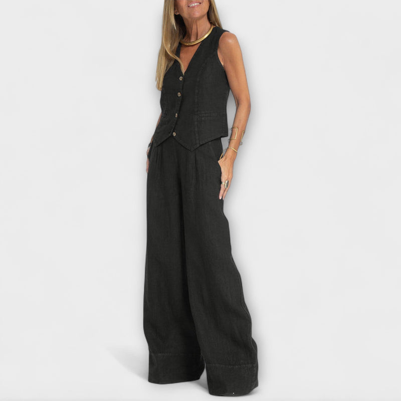 Martina – Elegantes zweiteiliges Leinen-Set